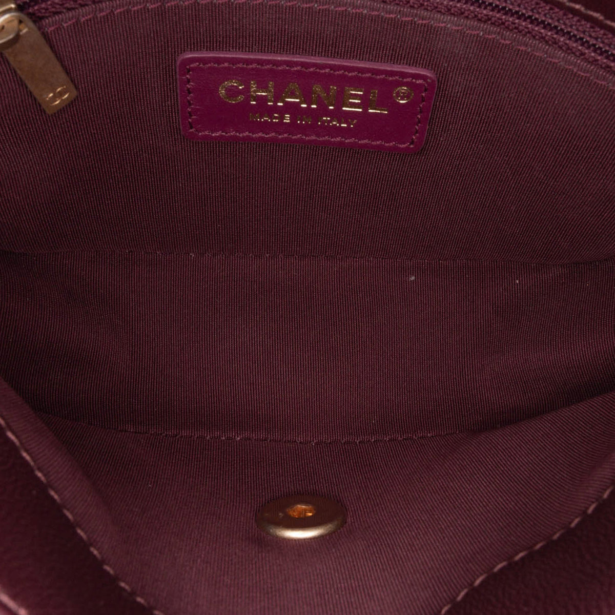 Red Chanel Small Quilted Lambskin CC Coin Bag
