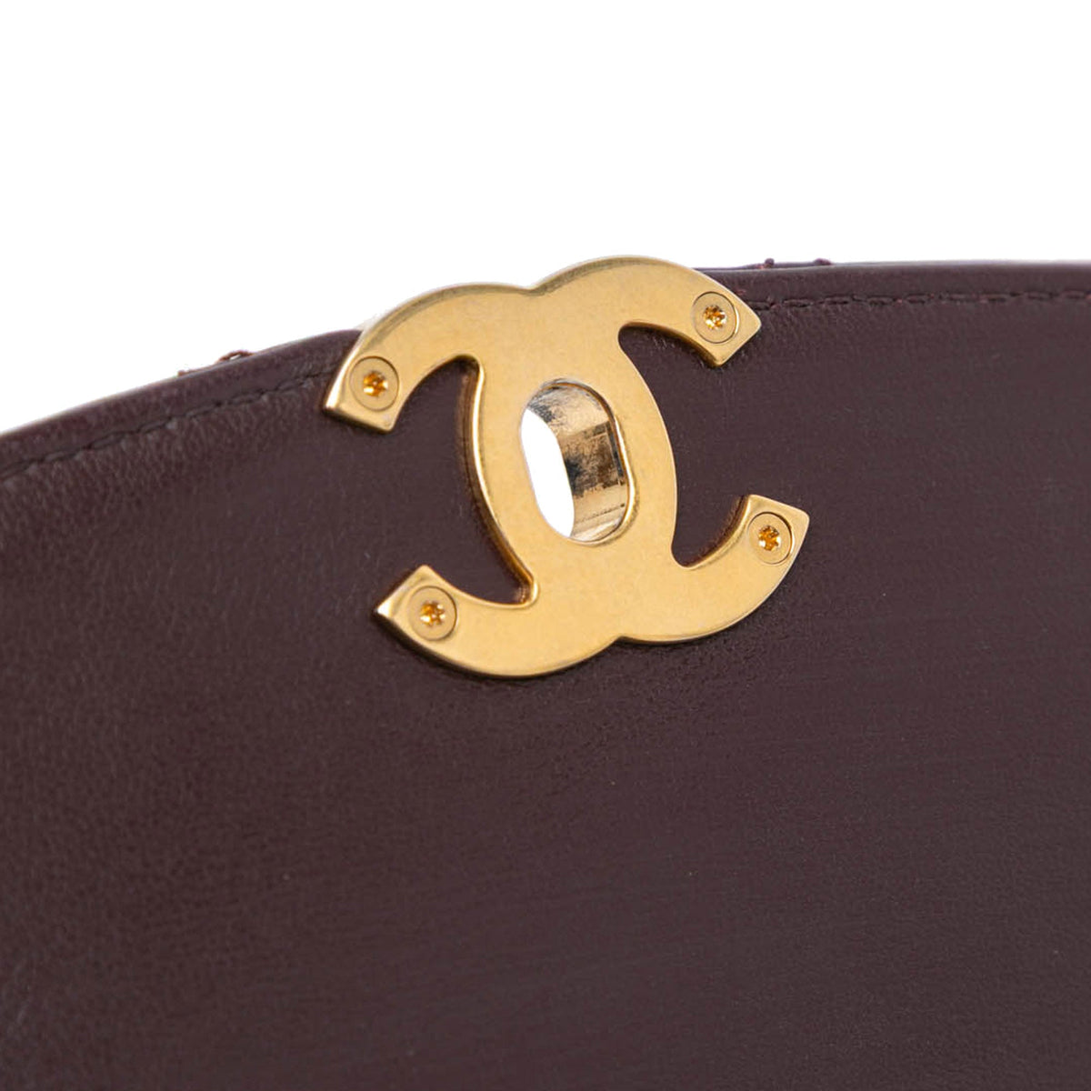 Red Chanel Small Quilted Lambskin CC Coin Bag