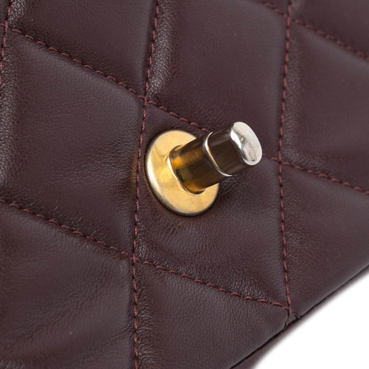 Red Chanel Small Quilted Lambskin CC Coin Bag