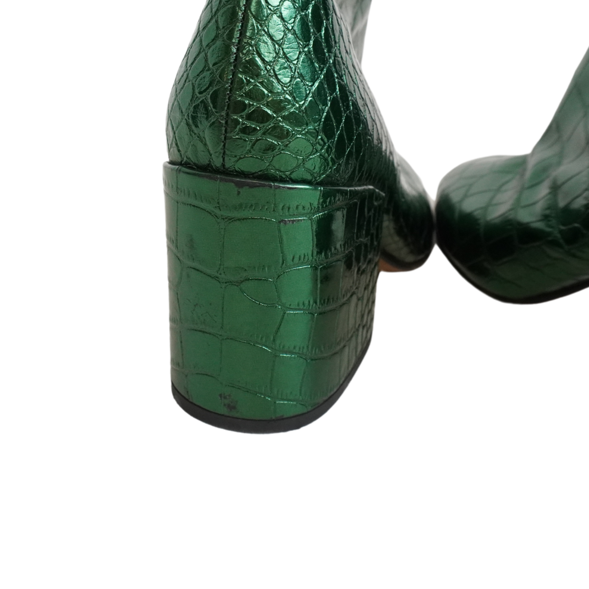 Dries Van Noten Metallic Ankle Boots - Women's 38