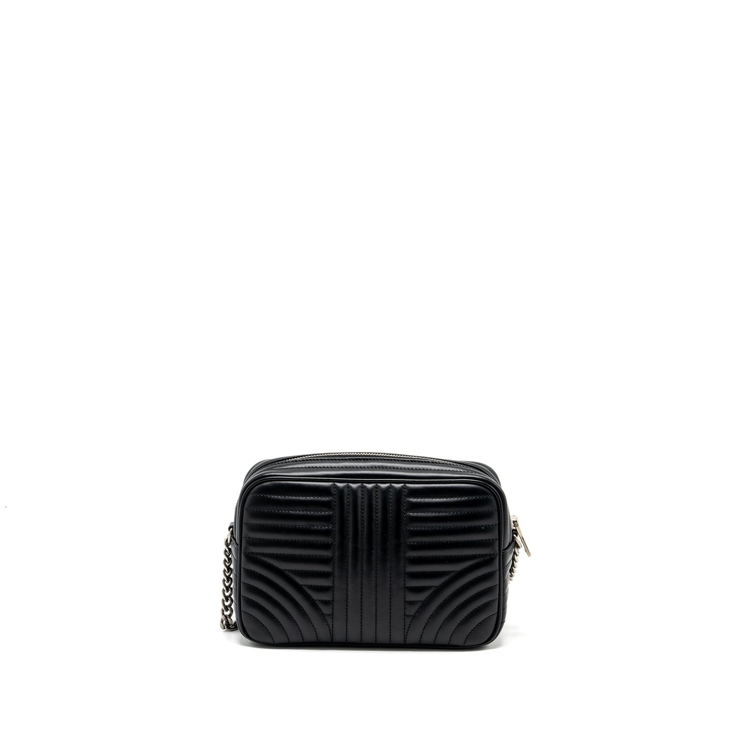 Prada Diagramme Camera Crossbody Bag Calfskin Black Ruthenium Hardware