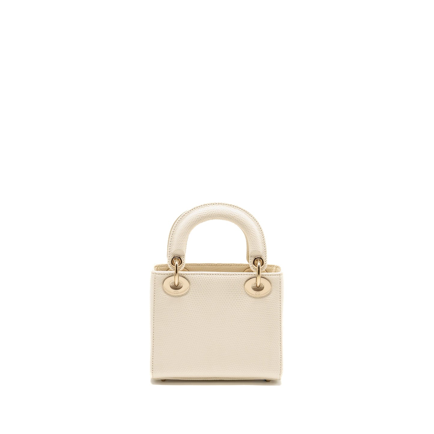 Dior Mini lady Dior Lizard White LGHW