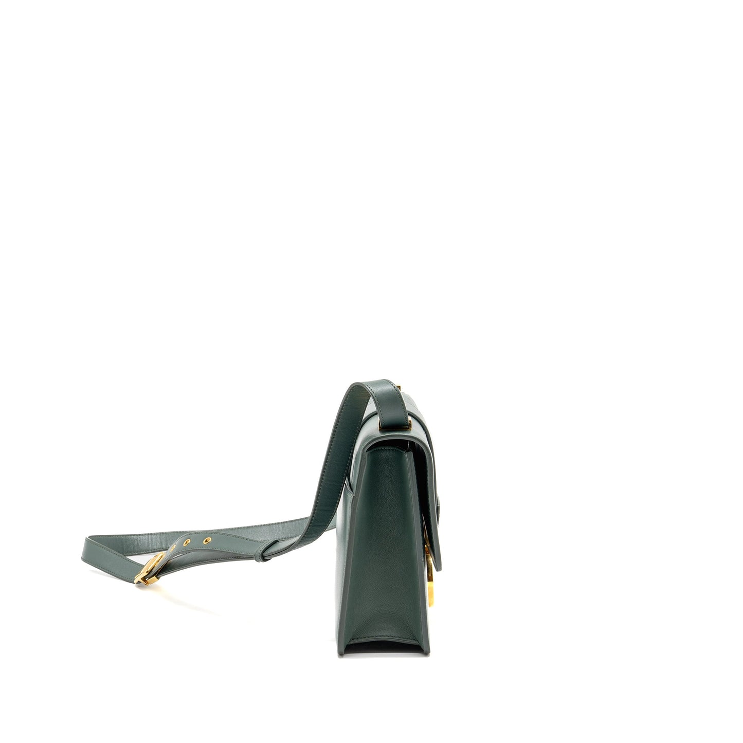 Dior 30 Montaigne Medium Flap Bag Calfskin Green GHW