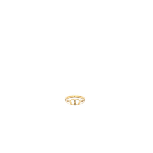 Dior size L CD ring gold tone