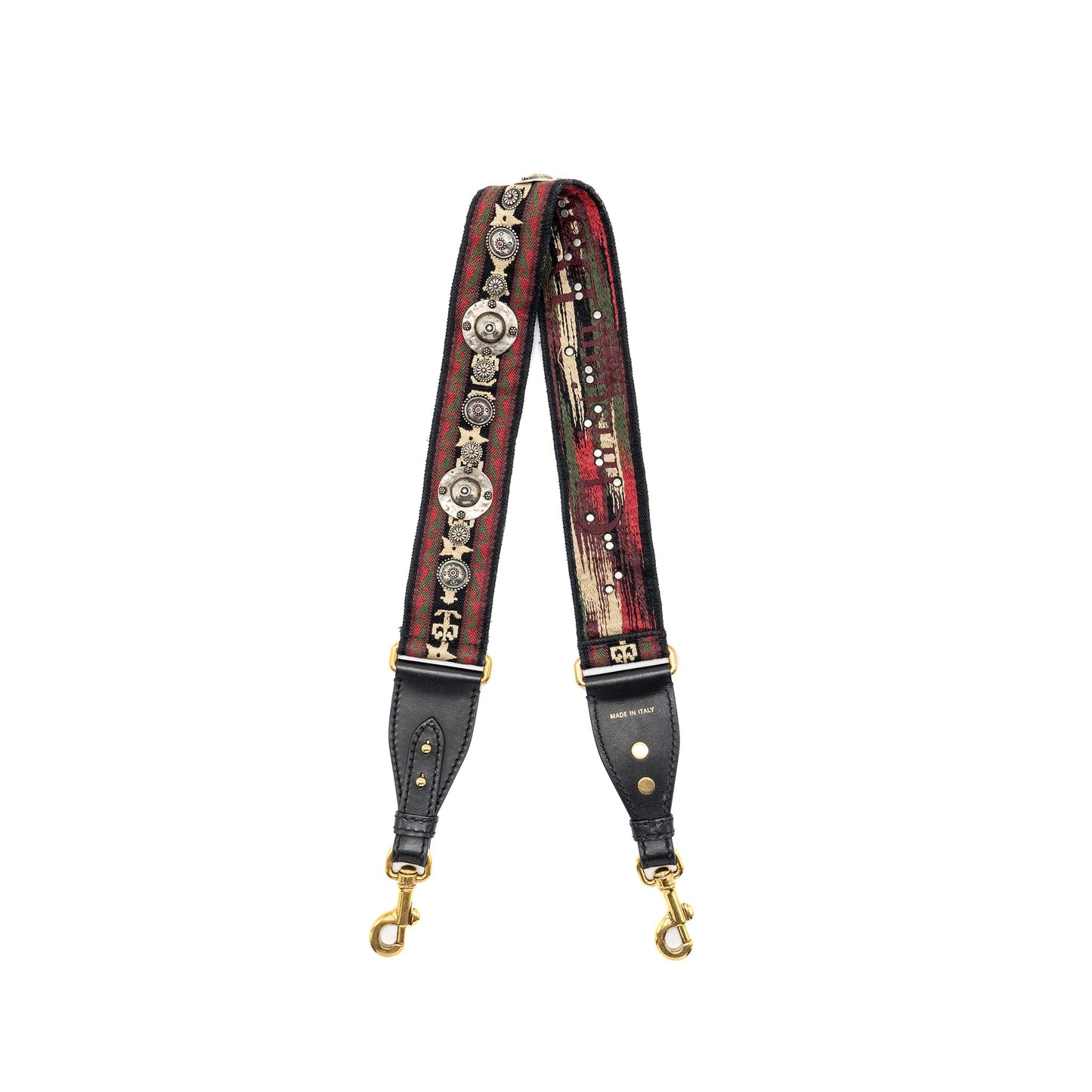 Dior shoulder strap oblique canvas/ calfskin red/multicolour GHW