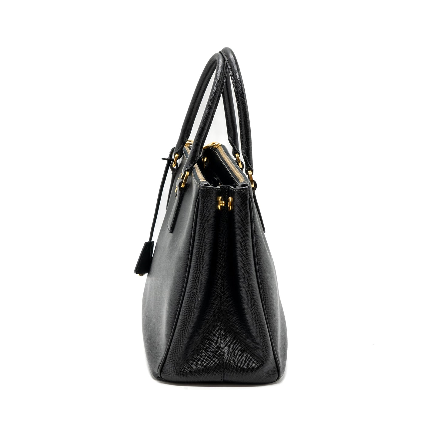 Prada Galleria Saffiano Tote Bag Calfskin Black GHW