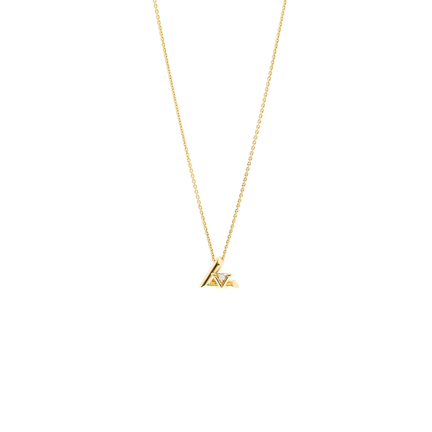 Louis Vuitton LV Volt One Small Pendant Yellow Gold/Diamond