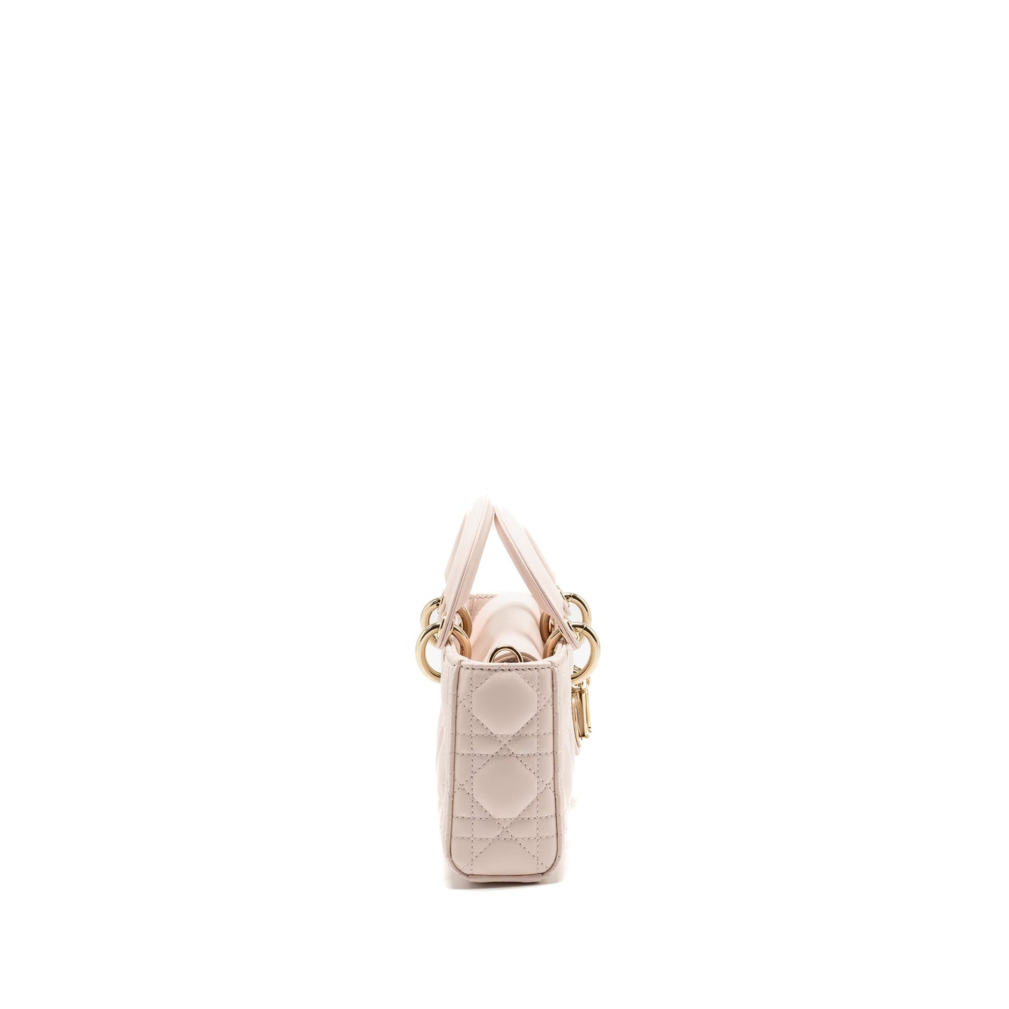 Dior Small Lady D-Joy Bag Cannage Lambskin Powder Pink LGHW
