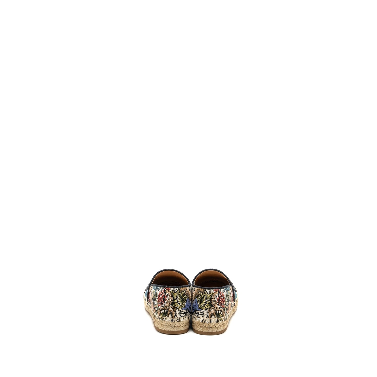 Dior Size 37.5 Flora and Animal Embroidered Granville Espadrille Fabric Multicolour