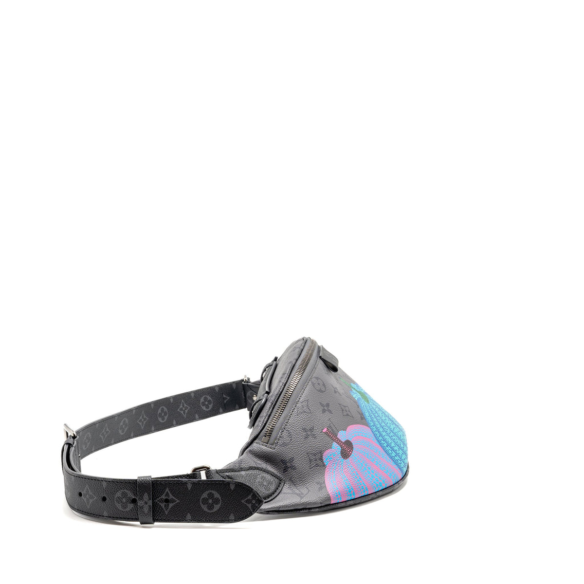 Louis Vuitton X Yayoi Kusama Reverse Monogram Eclipse Maxi Bumbag Canvas Grey/ Multicolour Dark Silver Hardware
