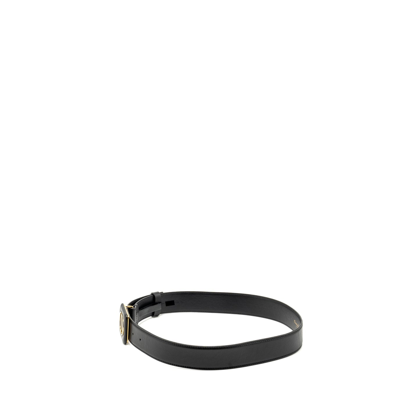 Dior size 80 30 Montaigne belt leather belt black GHW