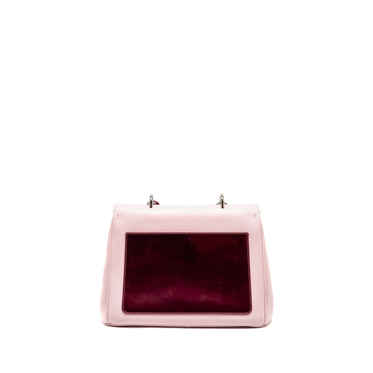 Dior Medium Be Dior Flap Bag Calfskin/Metallic Patent Pink SHW
