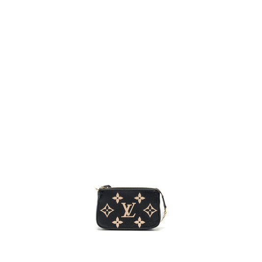 Louis Vuitton Mini Pochette Accessories Bicolour Monogram Empreinte GHW