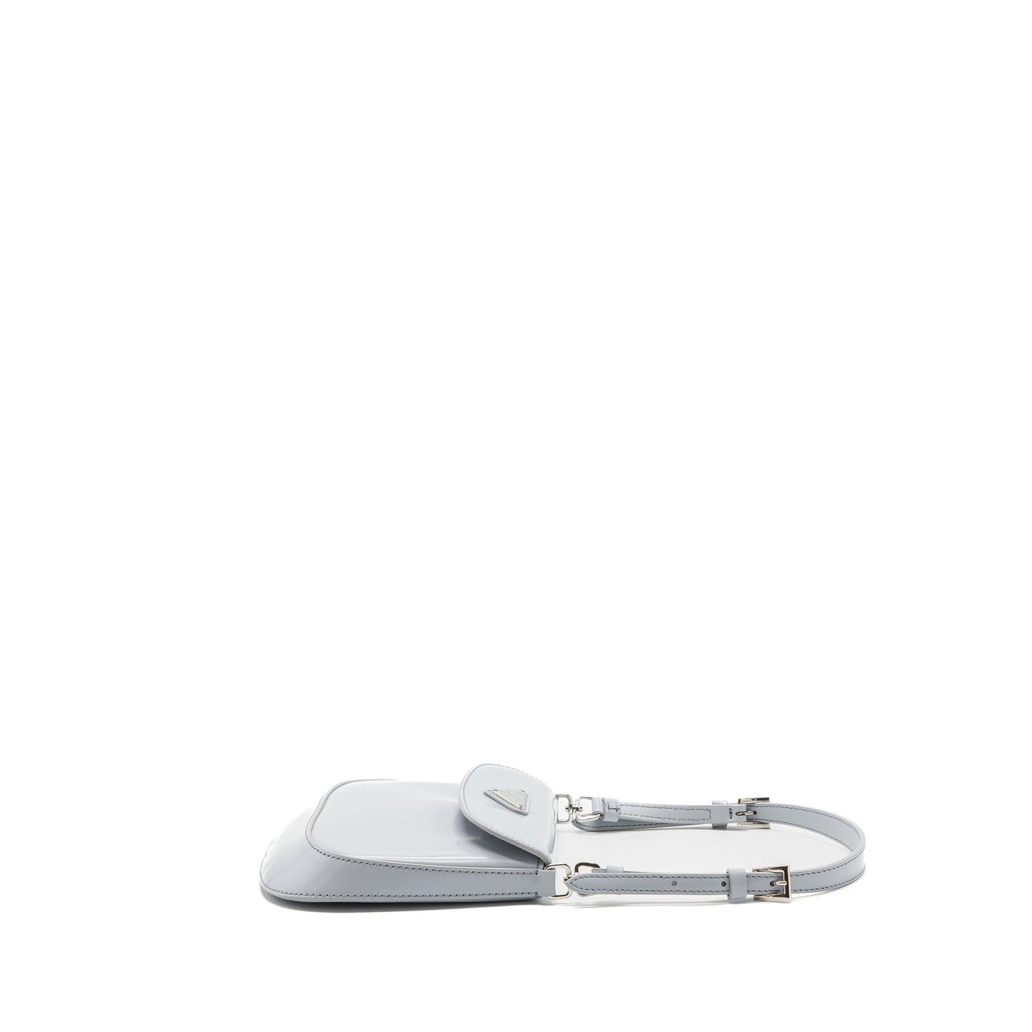 Prada Cleo Mini Bag Brushed Leather Cornflower blue SHW