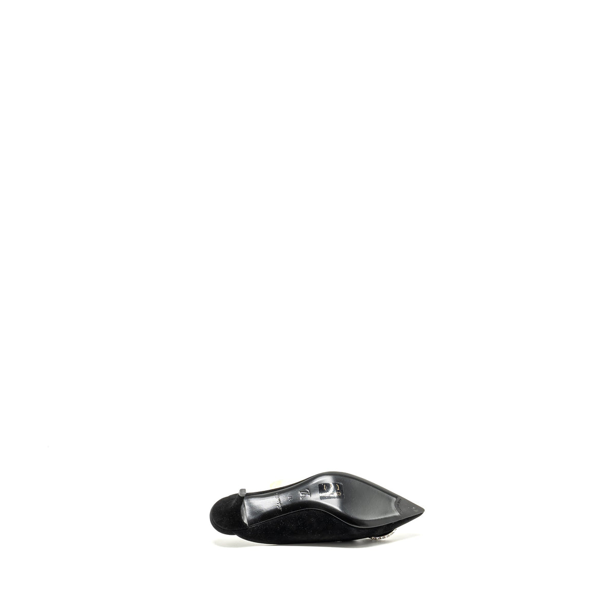 Louis Vuitton Size 37 Madeleine Mules Suede Black
