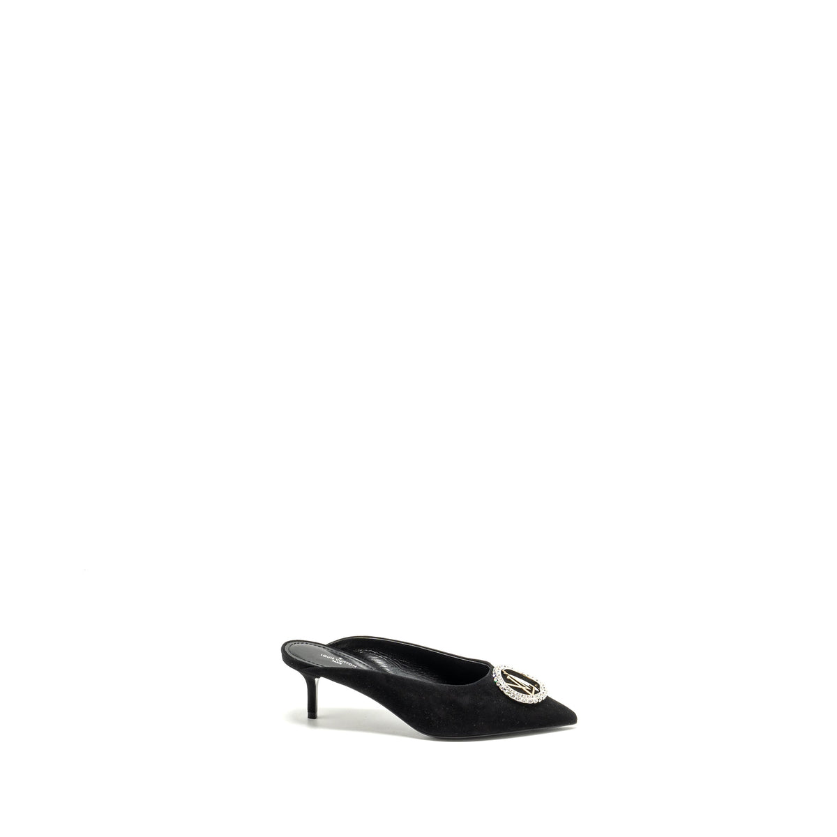 Louis Vuitton Size 37 Madeleine Mules Suede Black