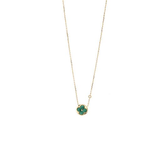 Louis Vuitton colour Blossom BB Sun Pendant, Pink gold, Malachite, diamond