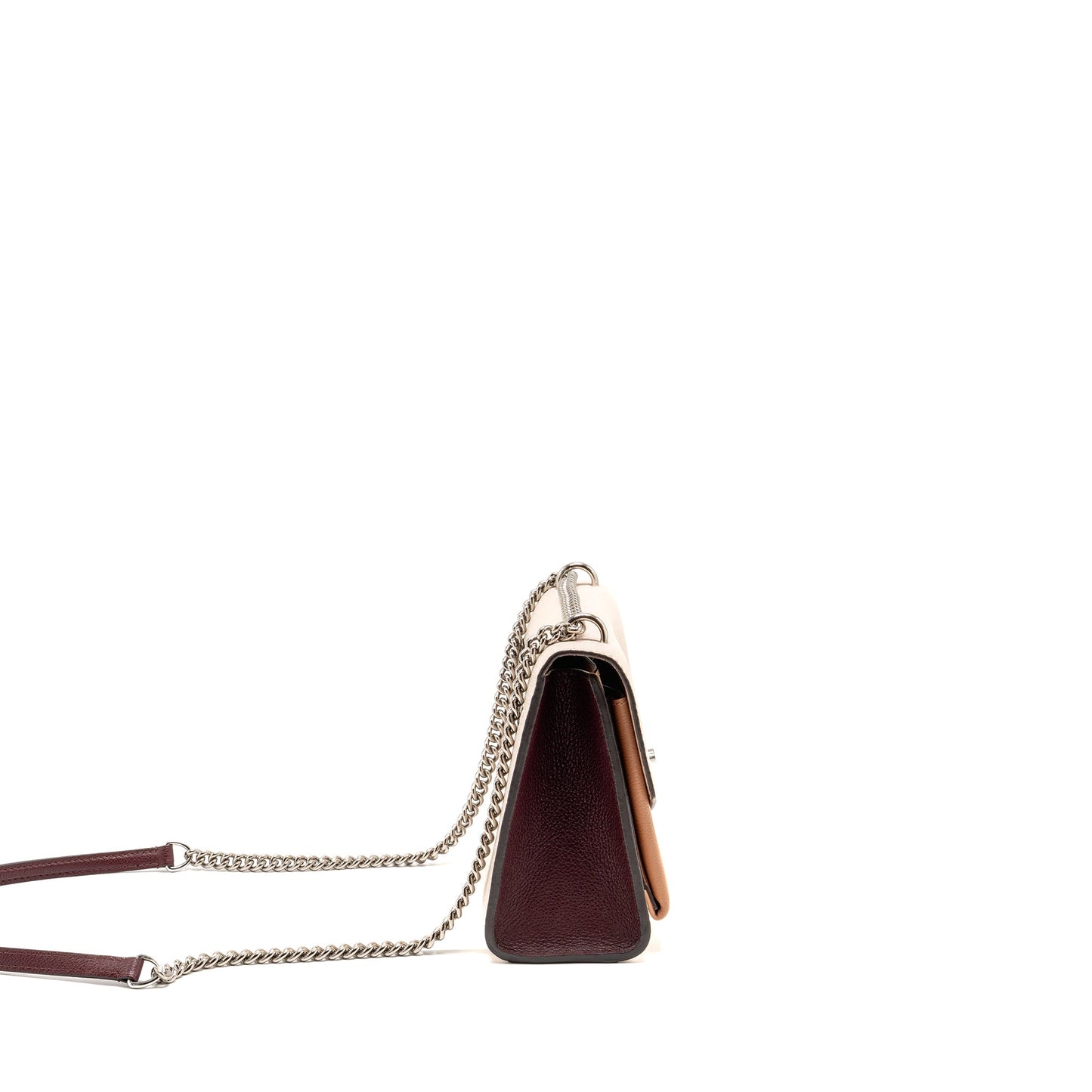 Louis Vuitton Mylockme BB Calfskin Burgundy/White/Pink SHW