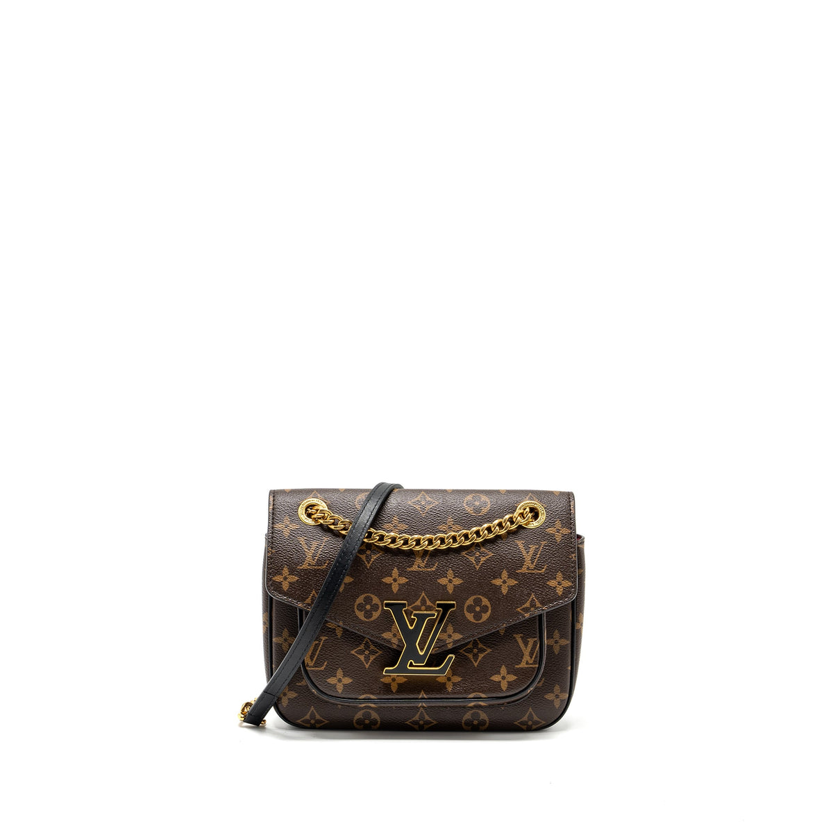 Louis Vuitton Passy Monogram Canvas Black/Gold Hardware