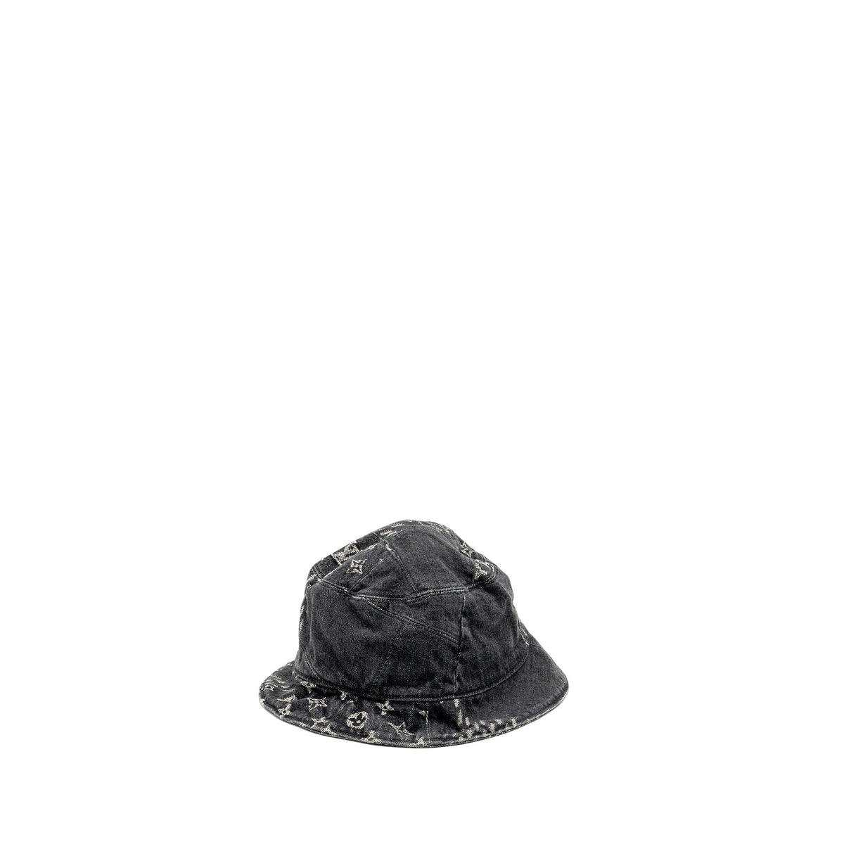 Louis Vuitton Size 58 Nigo Damier Bucket Hat Denim Black