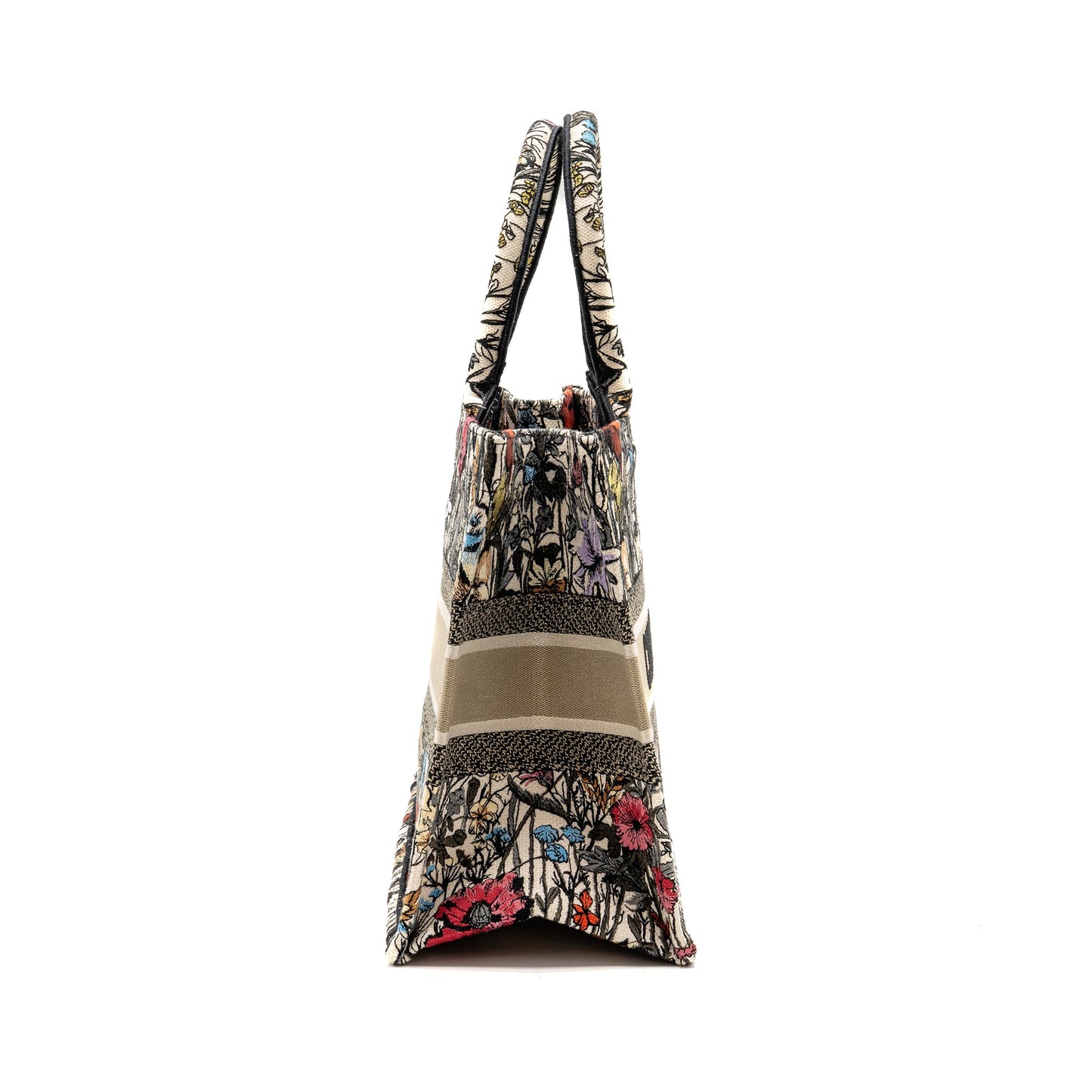 Dior Medium Dior Book Tote Mille Fleurs Embroidery Multicolour