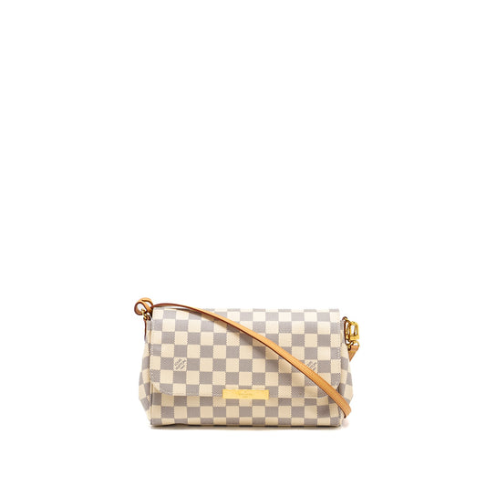 Louis Vuitton Favorite MM Damier Azur Canvas GHW