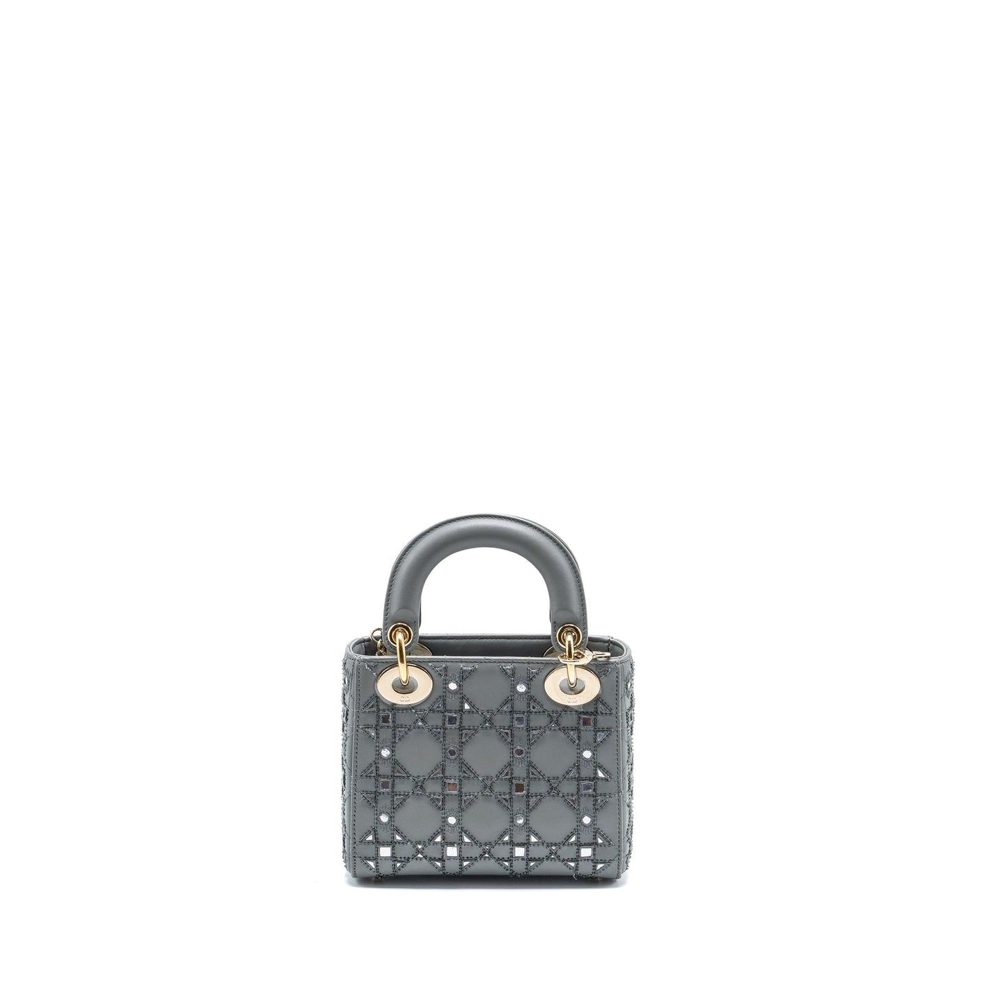 Dior Mini Lady Dior Limited Edition Lambskin Grey LGHW