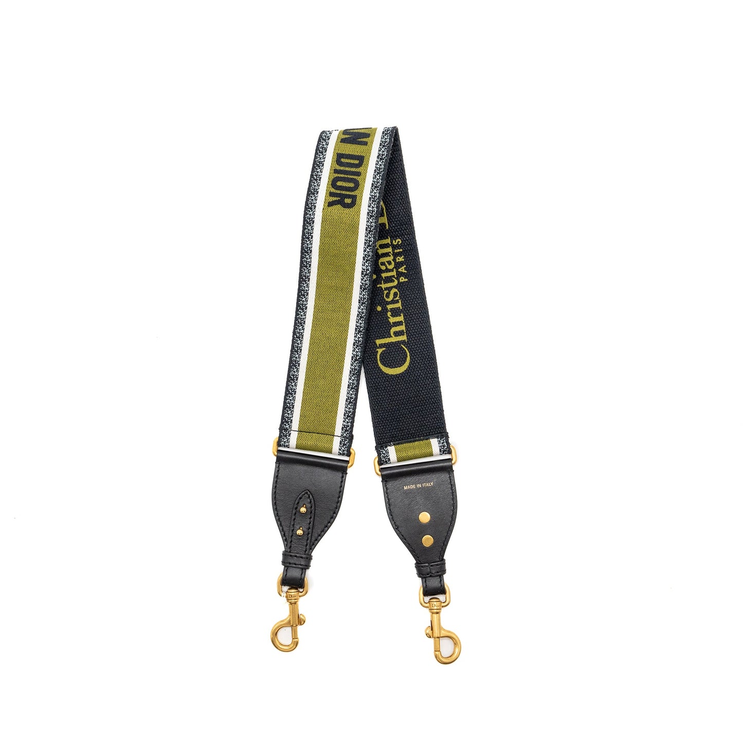 Dior Shoulder Strap Canvas Embroidered Green/Black/Multicolour GHW