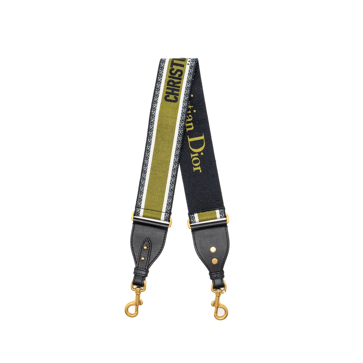 Dior Shoulder Strap Canvas Embroidered Green/Black/Multicolour GHW