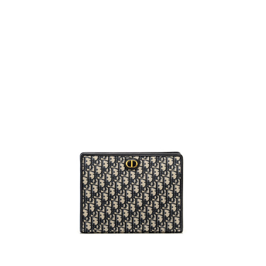 Dior 30 Montaigne Dea Pouch Blue Oblique Jacquard GHW