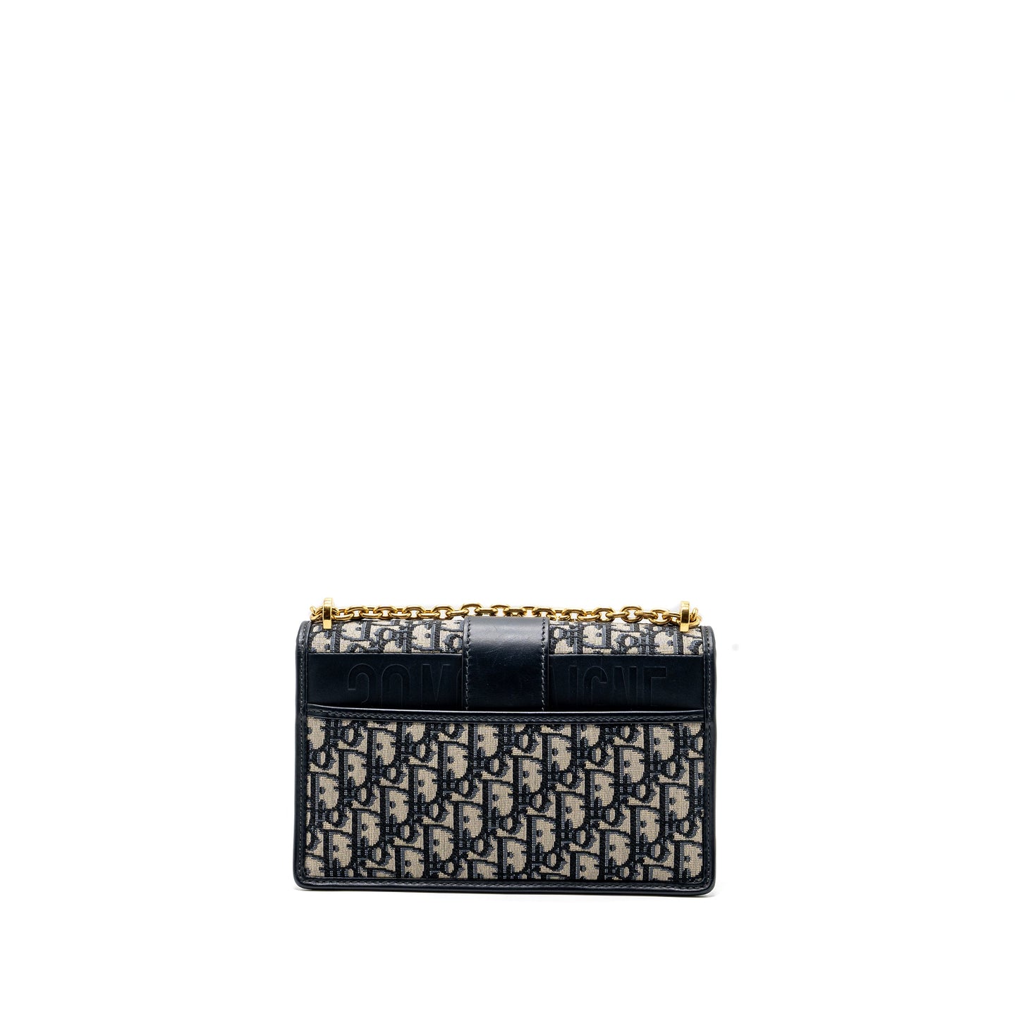 Dior 30 Montaigne Bag Blue Dior Oblique Jacquard Canvas/ Leather GHW