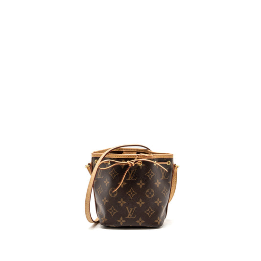 Louis Vuitton Nano Noe Monogram Canvas GHW
