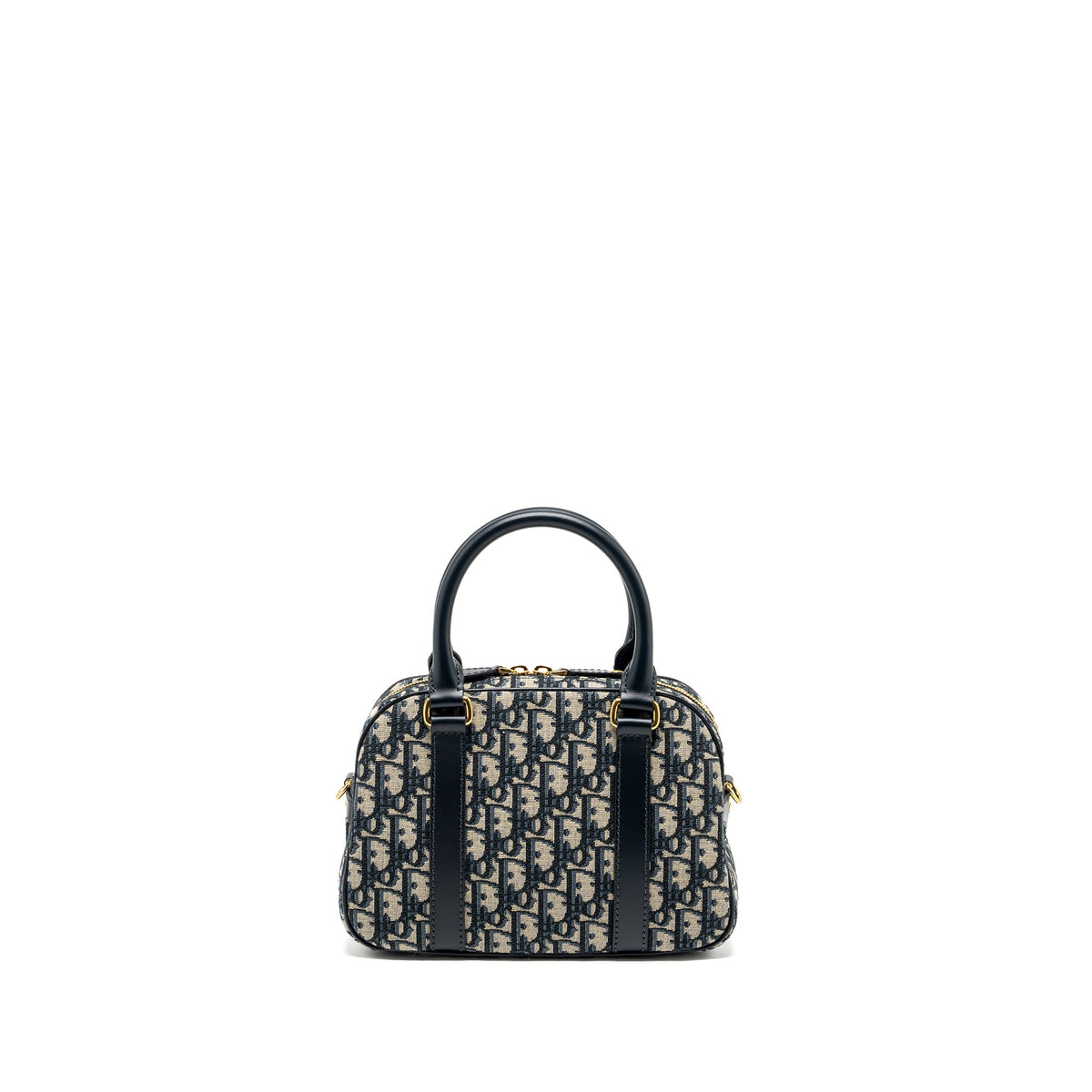 Dior Medium Bowling bag dior oblique canvas blue GHW