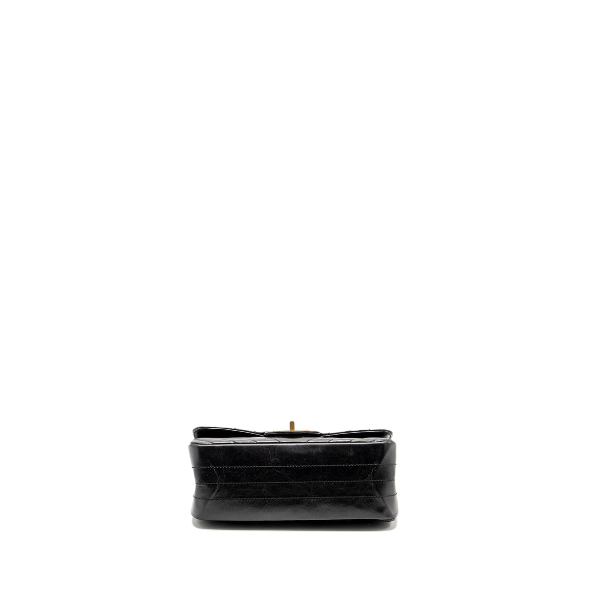 Chanel Mini 2.55 Reissue Chevron Calfskin BLACK GHW (Microchip)