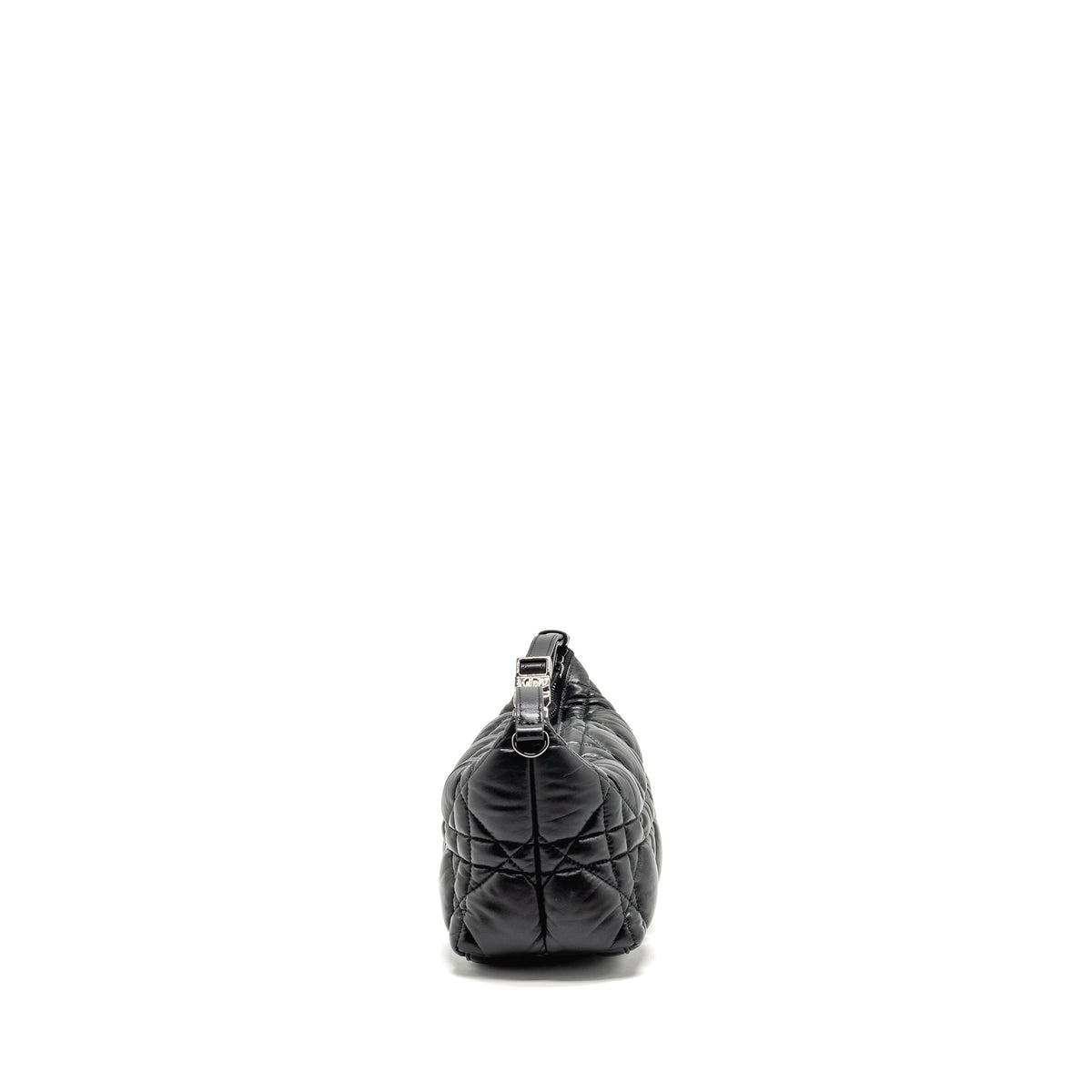 Dior Medium Diortravel Nomad Pouch Macrocannage Calfskin Black SHW