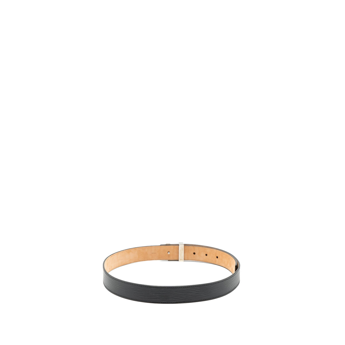 Louis Vuitton size 80 initials 30mm belt epi black SHW
