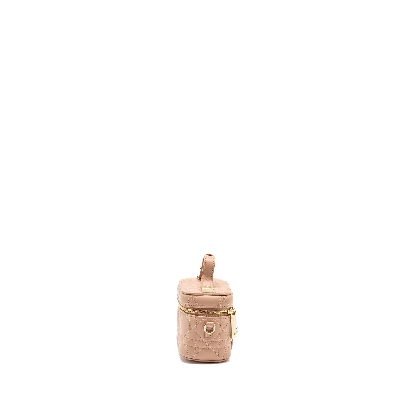 Dior Micro Lady Dior Vanity Case Cannage Lambskin Rose Des Vents Pink LGHW