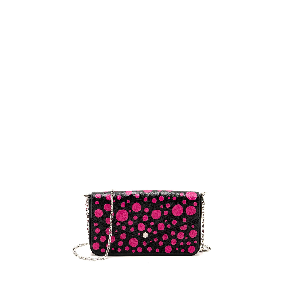 Louis Vuitton Yayoi Kusama Felicie Pochette Monogram Empreinte Leather Black/Pink SHW