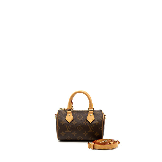 Louis Vuitton Nano Speedy Monogram Canvas GHW