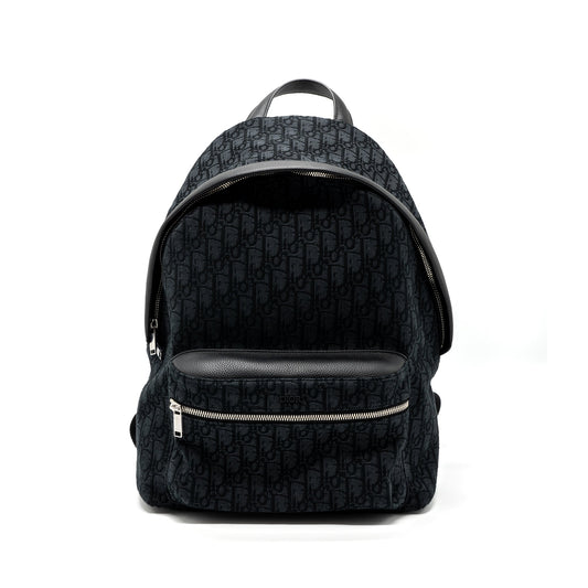 Dior Rider Backpack Black Dior Oblique Jacquard SHW
