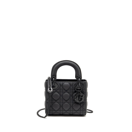 DIOR Mini Lady Dior Calfskin So Black