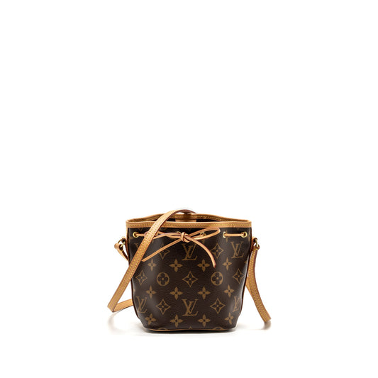 Louis Vuitton nano noe monogram canvas GHW