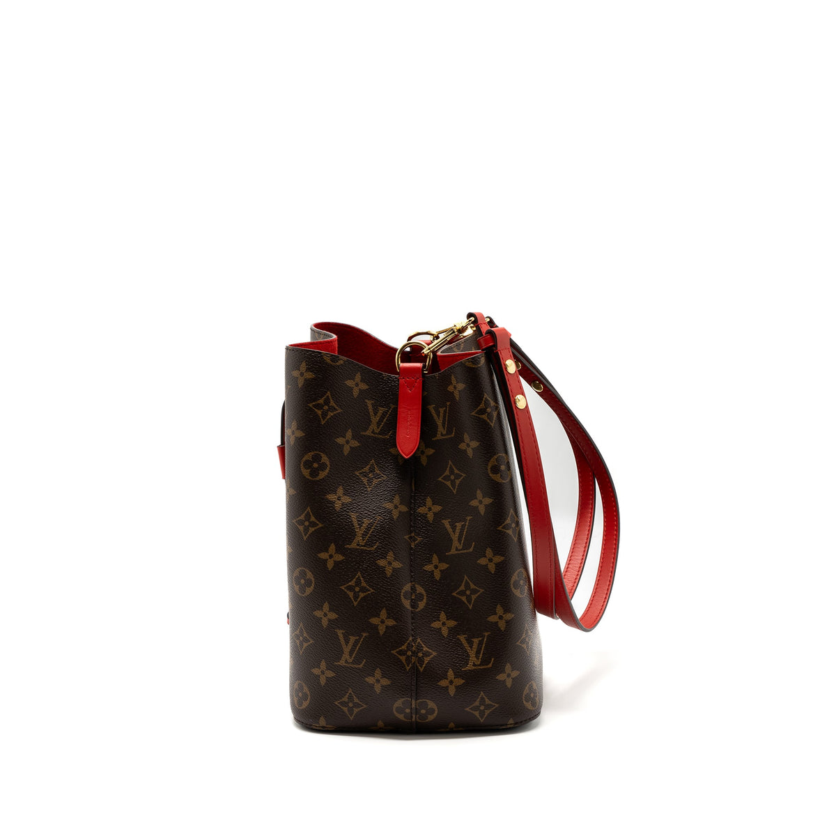 Louis Vuitton neonoe monogram canvas / red GHW