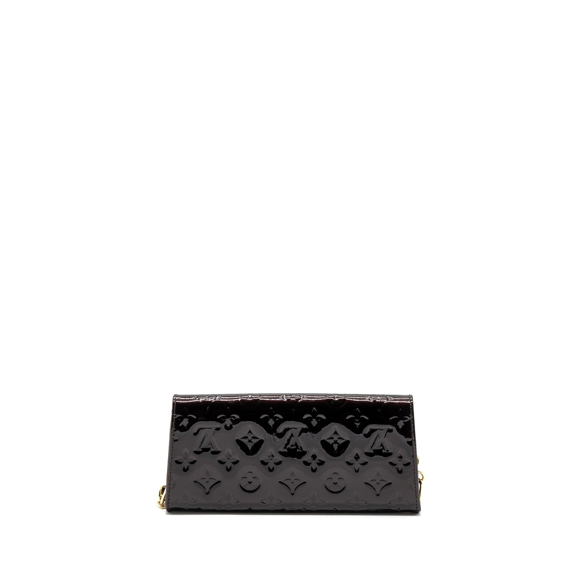 Louis Vuitton vintage sunset boulevard clutch monogram/patent Red GHW