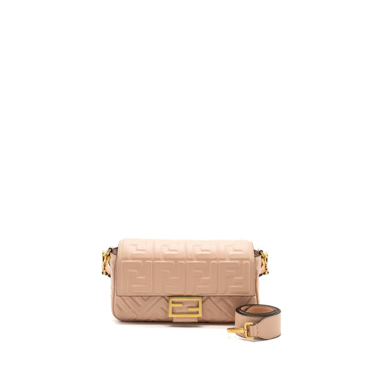 Fendi Baguette Bag Lambskin Light Pink GHW