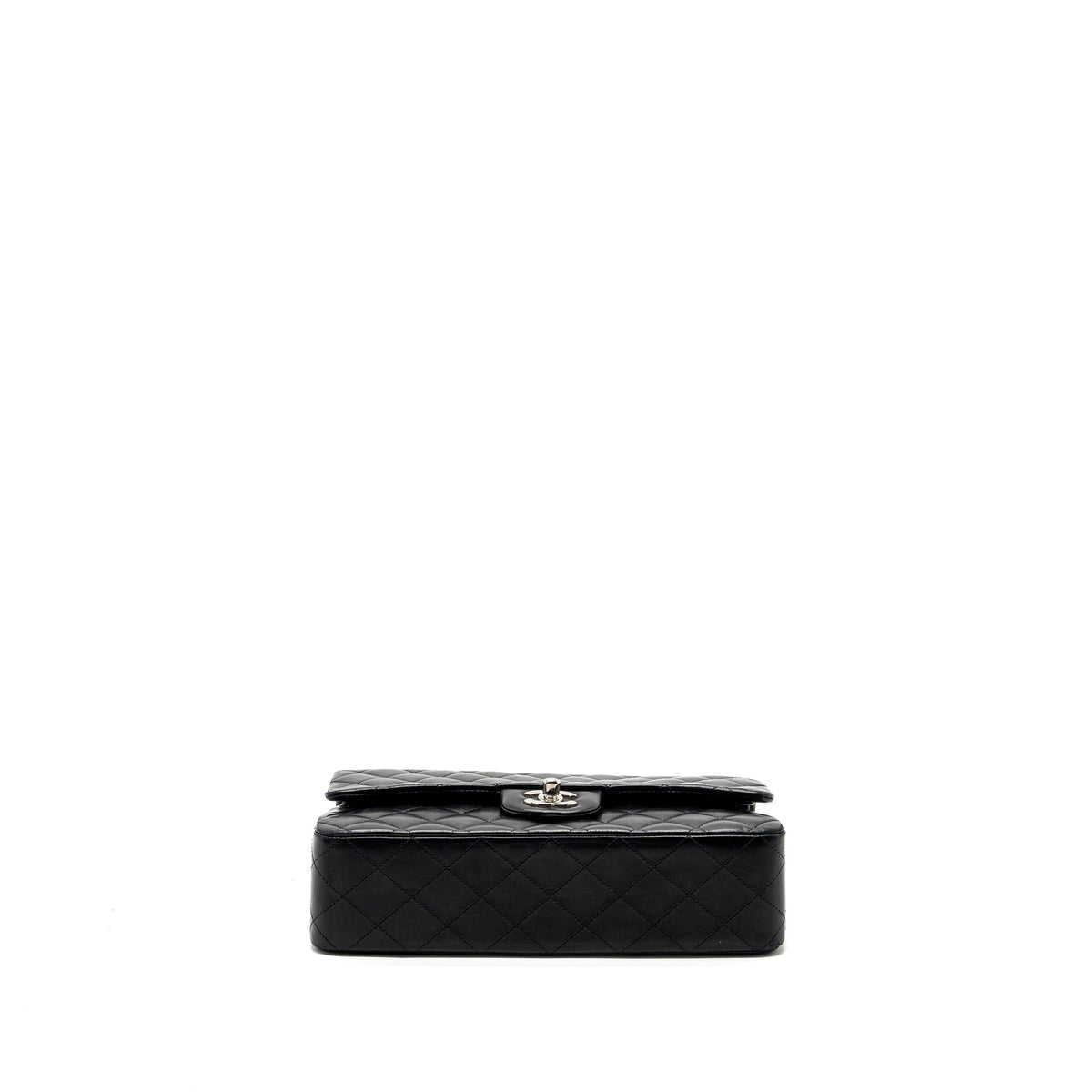 Chanel medium classic double flap bag lambskin black SHW