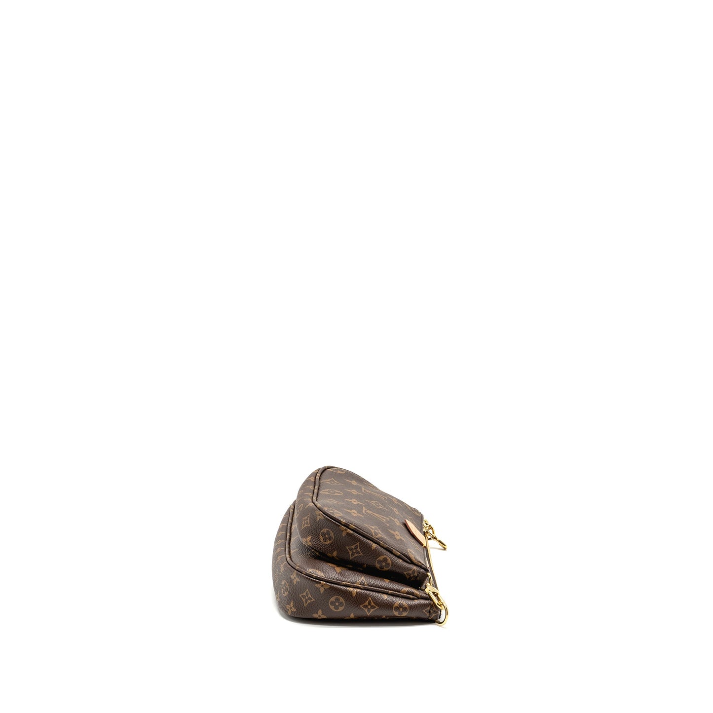 LOUIS VUITTON Multi Pochette Accessories Khaki Strap Monogram Canvas GHW