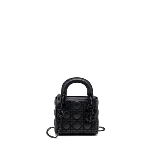 Dior Mini Lady Dior Calfskin So Black
