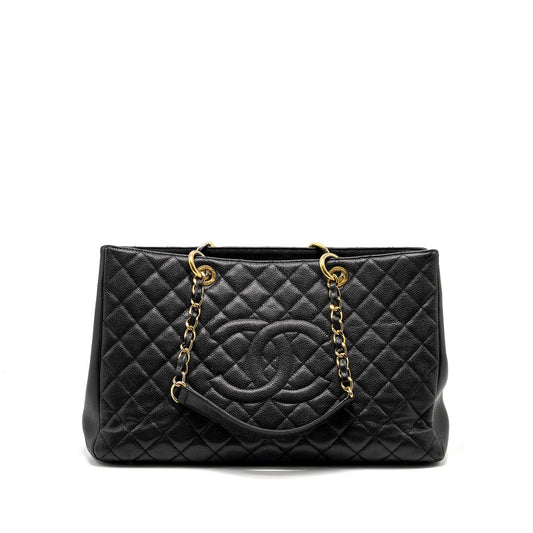 Chanel Grand Shopping Tote Bag XL Caviar Black GHW