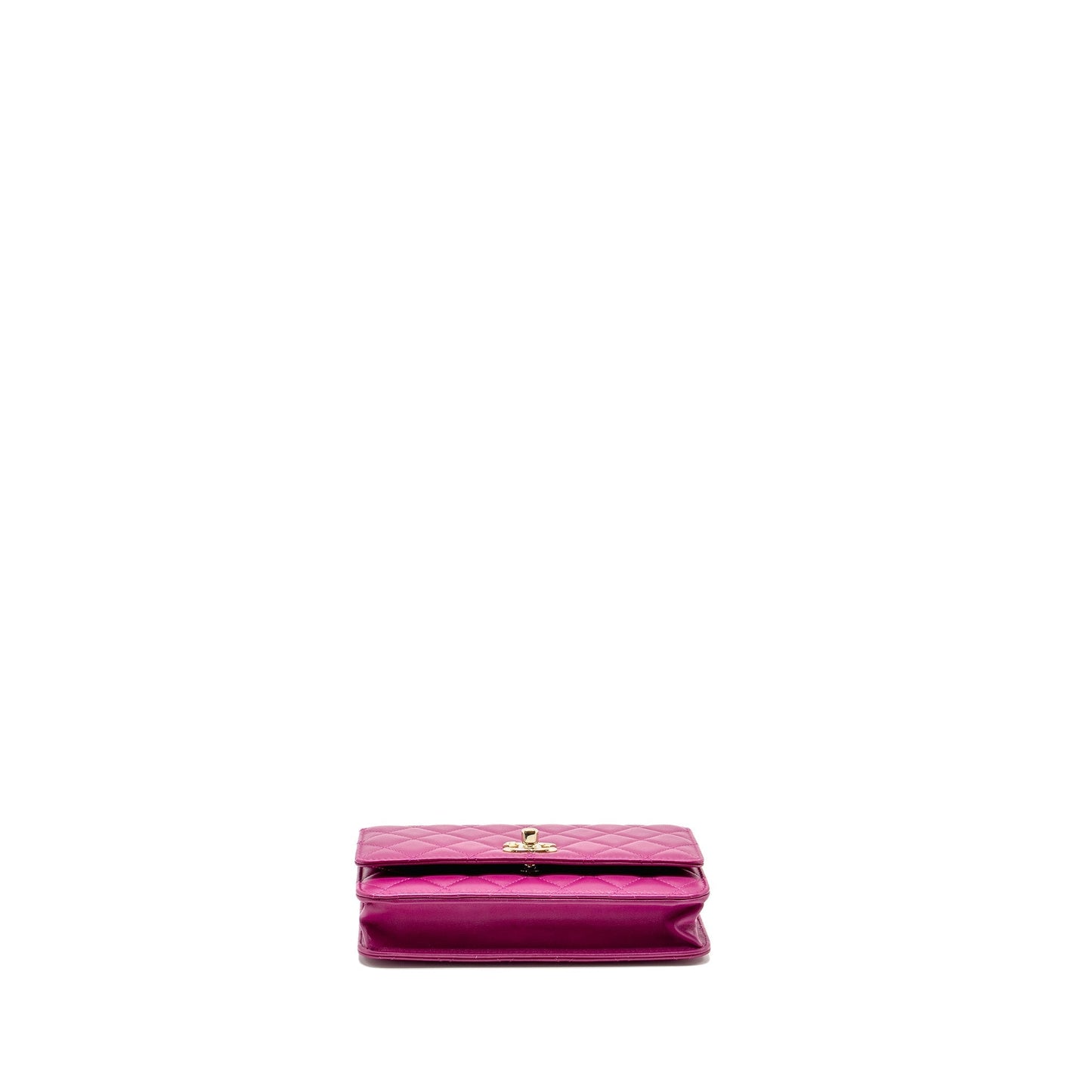 Chanel Trendy CC Wallet on Chain Lambskin Fuchsia GHW
